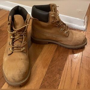 Timberland Boots 12909 Wheat Nubuck Tan Leather Men Sz 6M Work Casual 6 M men’s